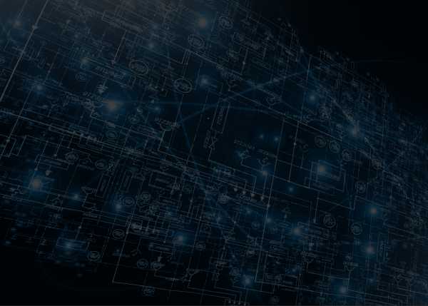 Dark schematic diagram drawing